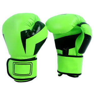 Gants de boxe professionnels en cuir et en cuir PU de 6 à 14 oz, entraînement sportif, gants de boxe pour la salle de sport - Product Image 1