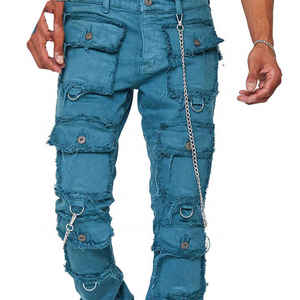 El pantalón de mezclilla informal de invierno para hombre más demandado, lavado ligero, patrón sólido, calidad Premium, transpirable, cómodo, tamaño personalizable - Product Image 6