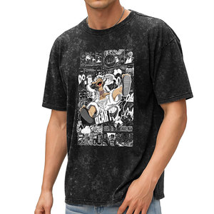เสื้อยืดผ้าเจอกรดสำหรับผู้ชายผ้าฝ้าย100% มาใหม่ล่าสุดมีหลายขนาด - Product Image 1