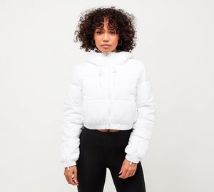 2022 manteaux d'hiver en duvet pour femmes personnalisés OEM veste bouffante courte avec remplissage en coton manteau d'automne Winier - Product Image 4