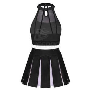 Dernière conception fabriquée en usine Conception personnalisée Ensembles d'uniformes de cheerleading pour femmes adultes 100% Polyester Vente à chaud - Product Image 2
