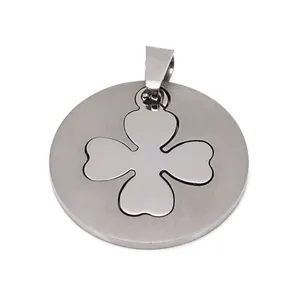 Wholesale Jewelry Top Grade Four Leaf Clover Stainless Steel Pendant Premium Quality High Demanded Hot Selling 2022