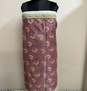 <b>Womens</b> Soft Cotton Pink Long <b>Scarf</b> Handcrafted Block Print Summer Outdoor Wrap Breathable Lightweight Windproof Multi-Purpose - Product Image 3