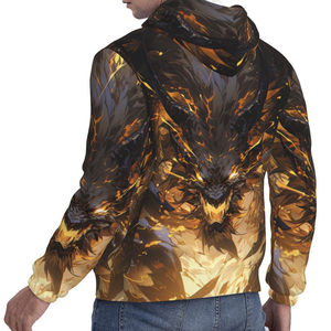 Vente en gros de pulls à capuche personnalisés grande taille pour hommes nouveau dernier design sublimé coloré teint uni pour l'hiver - Product Image 6
