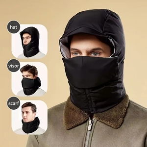 Chapeau coupe-vent et résistant au froid tout-en-un, chapeau chaud à double protection pour hommes et femmes, chapeau de cyclisme d'hiver pour la protection des oreilles et des cicatrices de cou - Product Image 2