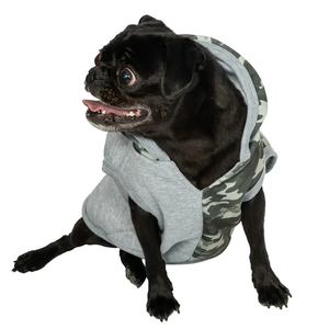 Small <b>Dog</b> Winter Hooded Vest Best Fleece Pullover <b>Dog</b> Hoodie with Camo Design Cotton Pet Clothes for Spring Season - Product Image 3