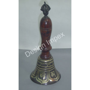 Cloche artisanale en laiton avec poignée, cloches décoratives antiques, design gravé, cloche nautique vintage, cadeaux artisanaux - Product Image 2