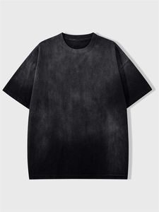 2024 personnalisé streetwear surdimensionné épaule tombante bonne qualité lavage à l'acide blanc Vintage surdimensionné T-Shirts Jersey décontracté avec logo - Product Image 2