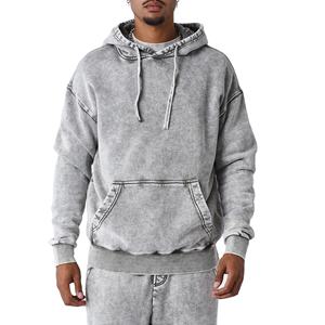 Chándales de lavado ácido informales de invierno de etiqueta privada de alta calidad para hombres Color personalizable y logotipo 100% algodón transpirable 2026 - Product Image 1