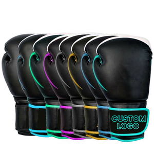 Gants de boxe en cuir avec logo personnalisé pour hommes du Pakistan 2025 Gants de boxe en cuir de haute qualité au design premium - Product Image 4