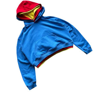 เสื้อฮู้ดขนแกะแขนยาวสำหรับผู้ชายเสื้อมีฮู้ดสำหรับผู้ใหญ่ในฤดูหนาวพิมพ์ลายดิจิตอล - Product Image 1