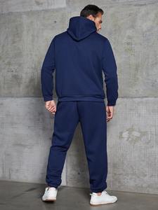 Conjunto Deportivo de Felpa de Algodón para Hombre, Invierno 2026, Estilo Casual, para Correr, Traje Deportivo Cálido de 2 Piezas - Product Image 3