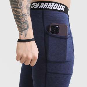 Pantalon de compression marine MLNG pour le fitness avec technologie Armour - Product Image 3