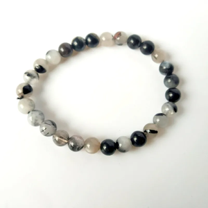 Bracelet en quartz rutile de destin divin fils multicolores dynamisés dans la ville de Mahakal artisanat en pierre semi-précieuse - Product Image 2