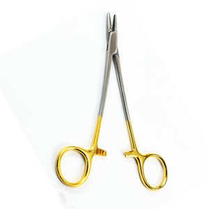 Portaagujas TC Reutilizable Crile-Wood Recto con Mordazas Cruzadas Dentadas de Acero Inoxidable (20cm) Instrumentos Médico-Quirúrgicos - Product Image 2