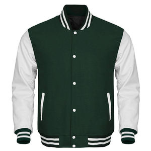 Veste universitaire en laine lourde avec manches en cuir Vestes Letterman de l'équipe universitaire personnalisées pour la vente en gros - Product Image 2