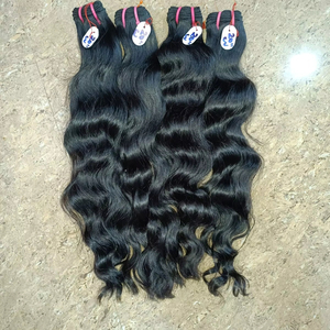 Extension de tissage de cheveux indiens Remy vierges non blanchis de 30 pouces, ondulés profonds, Style ample, sensation douce, extensions de cheveux humains naturels - Product Image 1