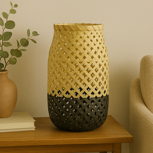 Lanterne intérieure moderne Vietrustic lanterne en rotin de bambou lanternes suspendues extérieures faites à la main - Product Image 3