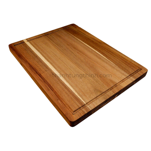Producto popular Tabla de cortar de madera de acacia personalizable Tabla de cortar de madera de acacia hecha de Vietnam para venta al por mayor - Product Image 4