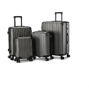 Juego de Maletas Rígidas de ABS Moderno de 4 Piezas, Expandible, con Ruedas Giratorias, Candado, Asa Telescópica y Cierre de Cremallera para Viaje - Product Image 1