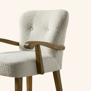 Chaise de salle à manger à bras en bois de mindi massif minimaliste Oslo, écologique pour la maison, le bar, le restaurant, l'hôtel et le café - Product Image 5