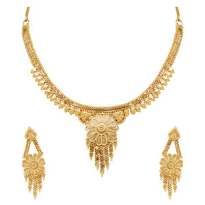 Joyería tradicional chapada en oro, collares de moda, cadenas, joyería de latón de imitación, joyería de exportación para festivales - Product Image 3