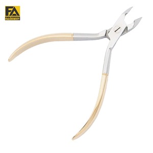 คีมตัดหนังที่ตัดเล็บทำจากสแตนเลสสตีลด้ามชุบทองครึ่งชิ้น - Product Image 1
