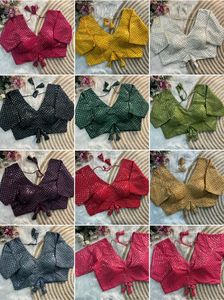 Readymade áo cho phụ nữ Ấn Độ phong cách thêu chuỗi làm việc áo cánh thêu nặng với mẫu đẹp tay áo - Product Image 2