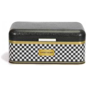 กล่องขนมปังสี่เหลี่ยมกระดานหมากรุกขนาด209x365x120มม. พร้อมฝาบานพับความจุ9L - Product Image 1