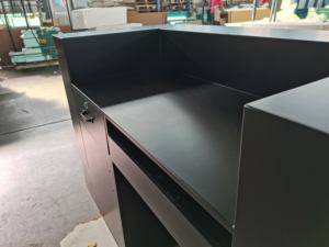 <span class=keywords><strong>Comptoir</strong></span> de réception noir <span class=keywords><strong>pour</strong></span> salons, gymnases, magasins, comptoirs de <span class=keywords><strong>caisse</strong></span>, mobilier commercial, bureaux, hôpitaux, centres commerciaux - Product Image 3