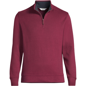 Maglioncino con Zip 1/4 da uomo <span class=keywords><strong>taglie</strong></span> <span class=keywords><strong>forti</strong></span> maglione con Zip da uomo maglione lavorato a maglia a righe in tinta unita - Product Image 1