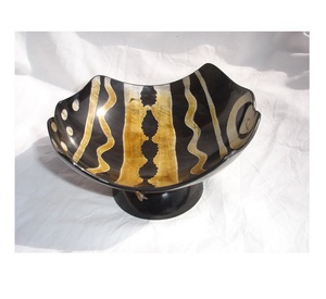 ชามสลัดเขาสัตว์คุณภาพสูง งานแฮนด์เมด ของตกแต่งโต๊ะอาหาร ชามสลัดเขาสัตว์ธรรมชาติ อุปกรณ์เสริมสำหรับเสิร์ฟระดับพรีเมียม - Product Image 1