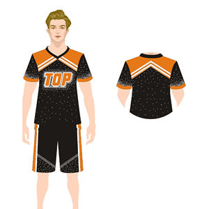 Sublimation d'élasthanne personnalisée Cheerleading pratique porter strass OEM uniformes adultes garçons Cheer Team - Product Image 1