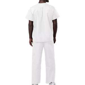 Uniforme médical unisexe de haute qualité en coton et élasthanne, logo personnalisé, respirant, confortable, blouses d'hôpital - Product Image 6