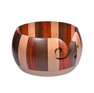 Bol en fil de bois de haute qualité Design unique Bol de rangement en laine Kit de couture artisanal Articles divers ménagers à un coût abordable - Product Image 1