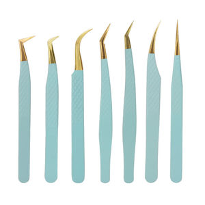 Pinzas para Pestañas Kaamir Premium de Acero Inoxidable Antimagnéticas con Mango Cómodo y Punta Suave de 10 mm - Product Image 1