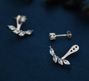 Pendiente de diamante cultivado en laboratorio con forma de marquesa de plata 925 único, regalos diarios elegantes para mujeres, celebraciones y regalos para mujer - Product Image 5