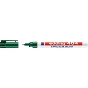 Marcadores Permanentes EDDING 404 Verdes, Punta Redonda de 0.75 mm, Paquete de 10 - Product Image 1