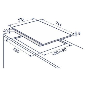 SERIE 600 Kgs7536Sx Placa de Cocción a Gas Inox de 5 Zonas, 75 cm - Product Image 4