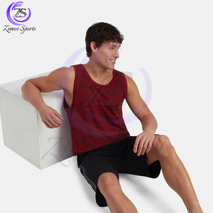 Mahroon Color Good Supplier With Wholesale Rate Comfortable Unique Design Breathable New Arrival <b>Men</b> Wear <b>Tank</b> <b>Top</b> - Product Image 5