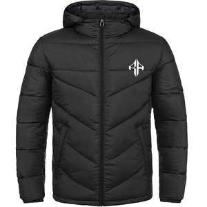 Chaqueta de invierno con logotipo personalizado de ATLANTIC, chaqueta acolchada con cremallera estampada transpirable de poliéster 100% - Product Image 3