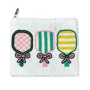Elegant Handcraft Embroidery Game Day Beaded <b>PICKLE</b> BALLER Mini Zipper <b>Bag</b> Stylish Fancy & Premium Latest By Hiba Enterprises - Product Image 2