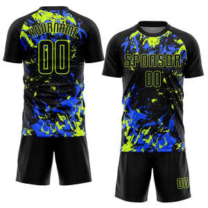 ชุดกีฬากลางแจ้งสำหรับผู้ชายชุดฟุตบอลกางเกงขาสั้นเสื้อยืดแขนสั้นระบายอากาศได้ใส่สบายน้ำหนักเบาออกแบบได้ตามต้องการ - Product Image 6