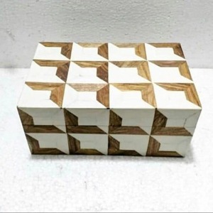 Organizadores de joyas de madera hechos a mano, caja de almacenamiento de regalo decorativa para el hogar para mujeres, cajas de madera hechas a mano para regalos - Product Image 1