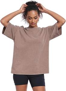 ACID Camiseta de algodón 100% para mujer Loose Fit Oversize Tela suave y duradera Fácil de usar Fabricado en fábrica y disponible en línea - Product Image 3