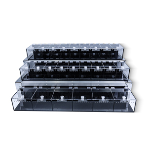 Hot Selling 3-Tier Reptile Expo Display Case Strong Secure 6 or 8 Tubs <strong>Simple</strong> Style Solid Pattern for Gecko Snake <strong>Python</strong> Show - Product Image 1