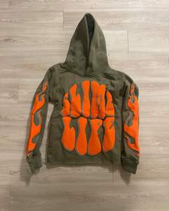 Venta al por mayor para hombre de alta calidad Casual con capucha de peso pesado Puff impresión diseño sudaderas con capucha transpirables - Product Image 3