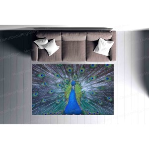 Alfombra de Regalo para Amantes de los Pájaros, Alfombra Estampada, Lavable a Máquina, Diseño Vibrante, Alfombra de Terciopelo de Lujo - Product Image 4
