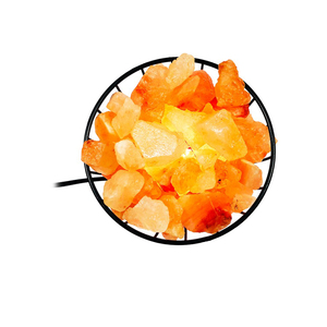 Mini lámpara de piedra del Himalaya Natural USB con diseño de Feng Shui tallado, nuevos estilos de Oficina para el hogar y la luz decorativa, incluyen cesta de animales - Product Image 2