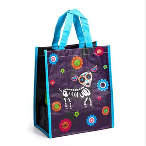 Sac à provisions fourre-tout imprimé pp non tissé promotionnel vente en gros/sacs à provisions non tissés réutilisables imprimables avec logo - Product Image 5